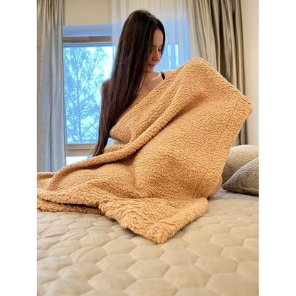 Handmade Bedspread & Blanket Teddy - Sand