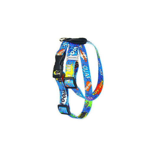Harness With Leather – Blue Graffiti