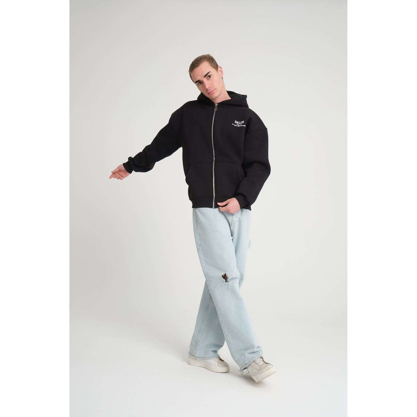 Heavyweight Zipper Hoodie - Money is Paper, Love is Love