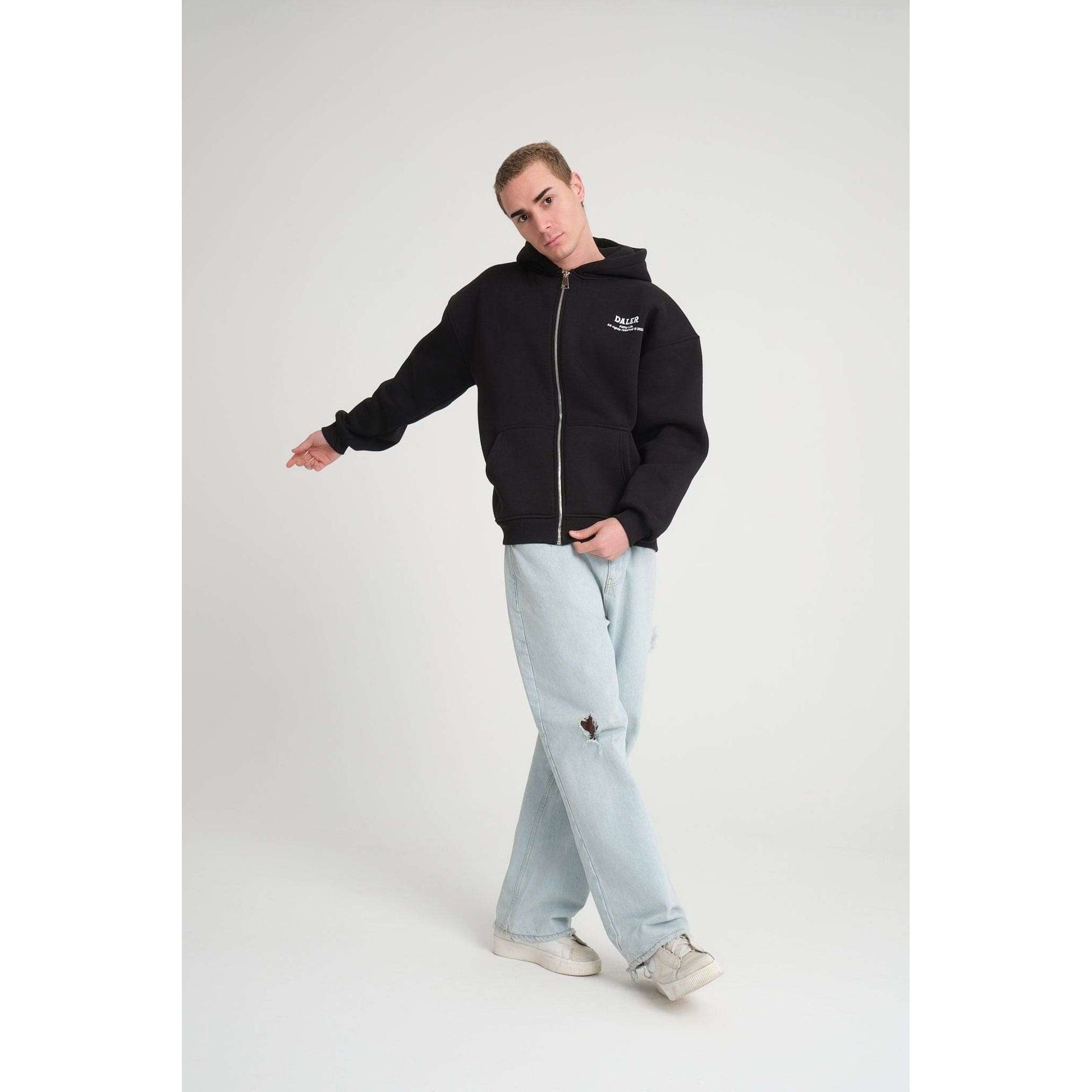 Heavyweight Zipper Hoodie - Money is Paper, Love is Love