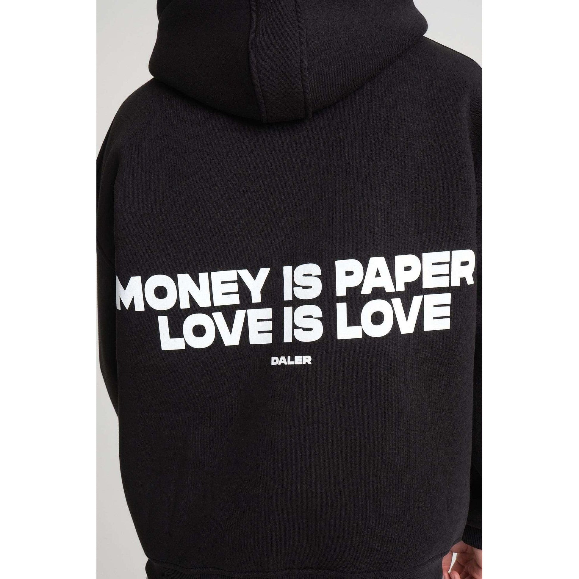 Heavyweight Zipper Hoodie - Money is Paper, Love is Love