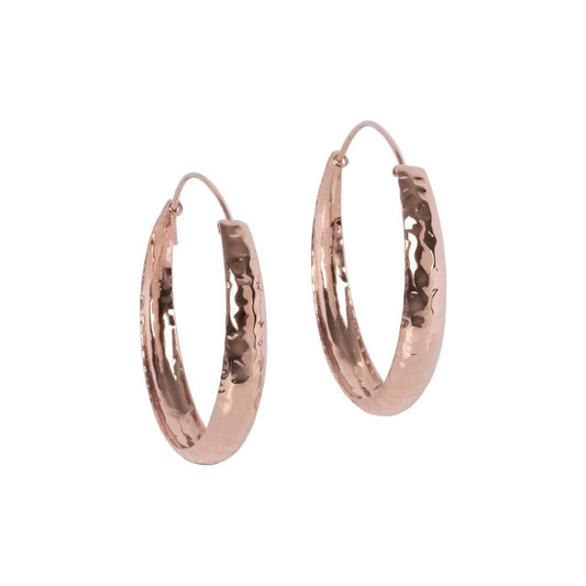 Helena Hoops Earrings - Rose Gold and Silver
