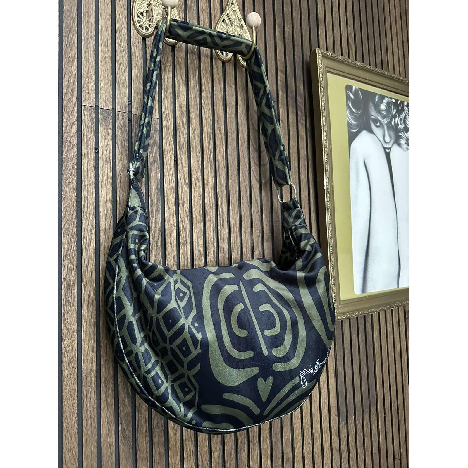 Hobo Bag - Khaki Pattern