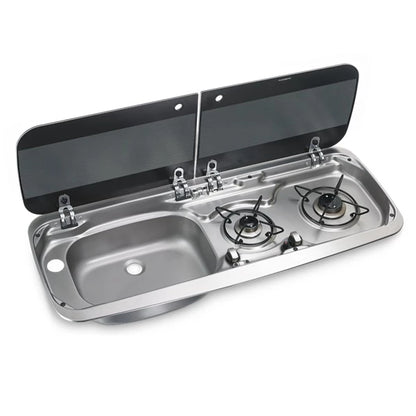 HSG 2370 L, liesi ja pesuallasyhdistelmä lasikannella, 900 x 370 mm | 9103301738 |  | Kotikauppa | Dometic