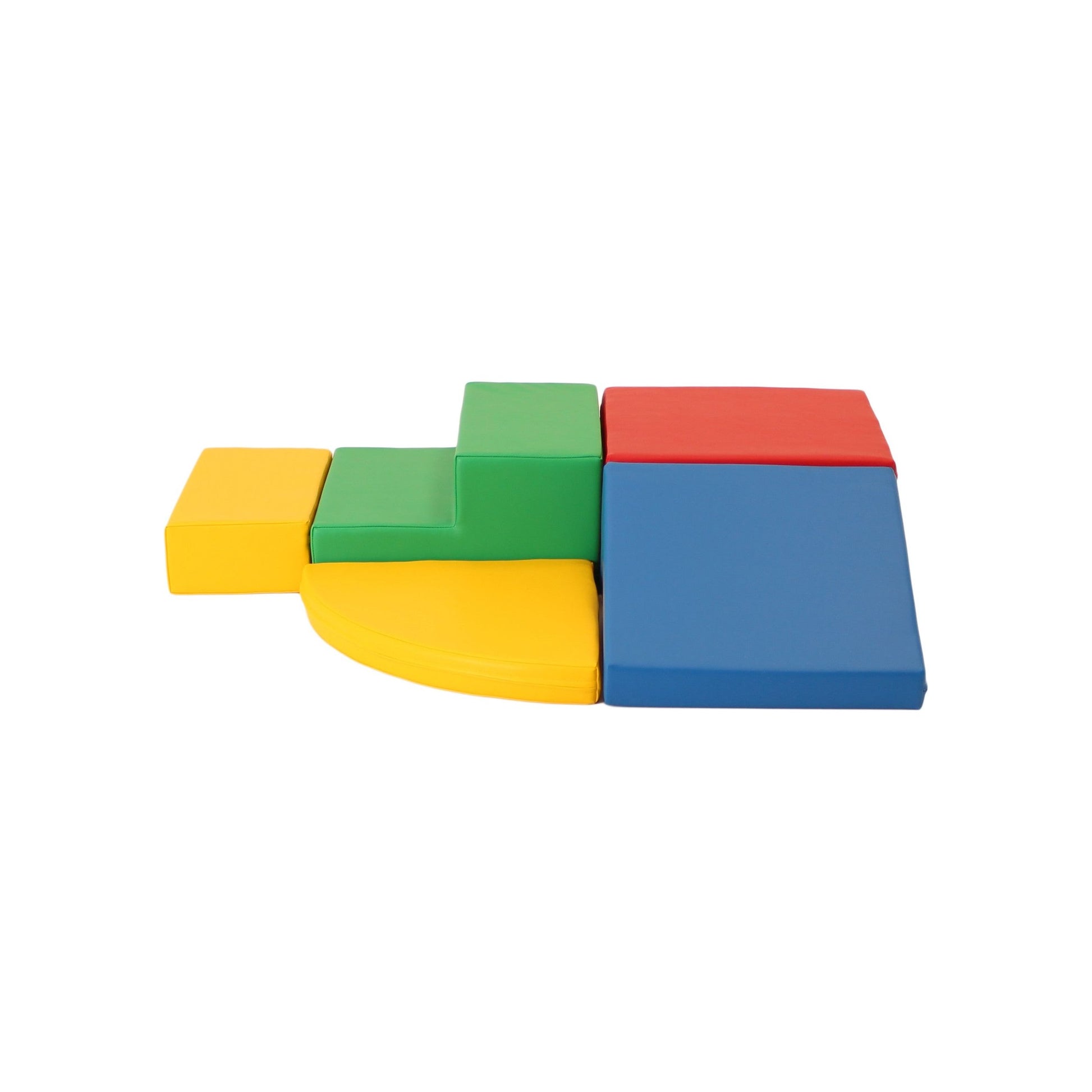 Soft Play 5 Foam Block Set - Multi Color Corner Climber