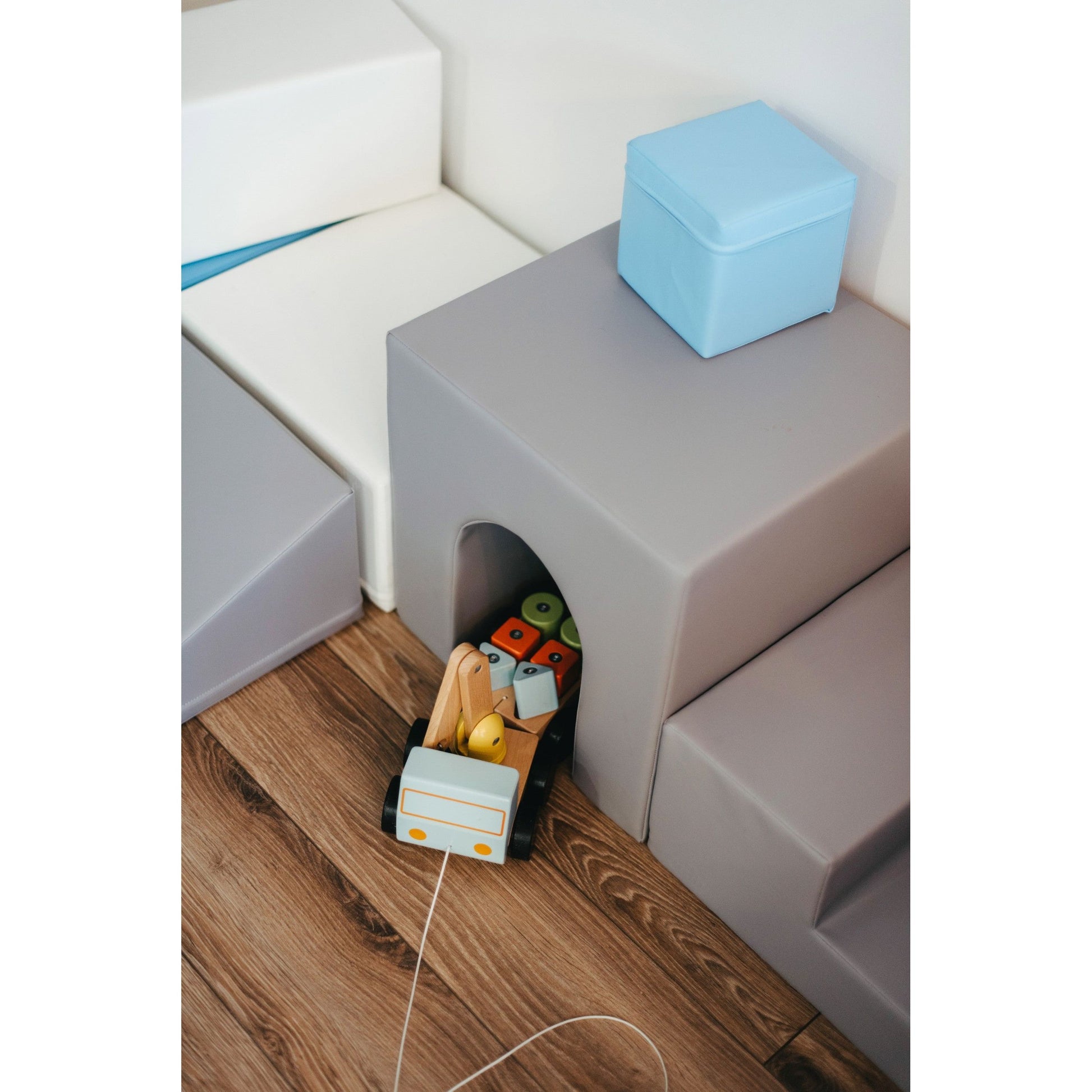 Soft Play 10 Foam Block Set - Grey & White Creativity