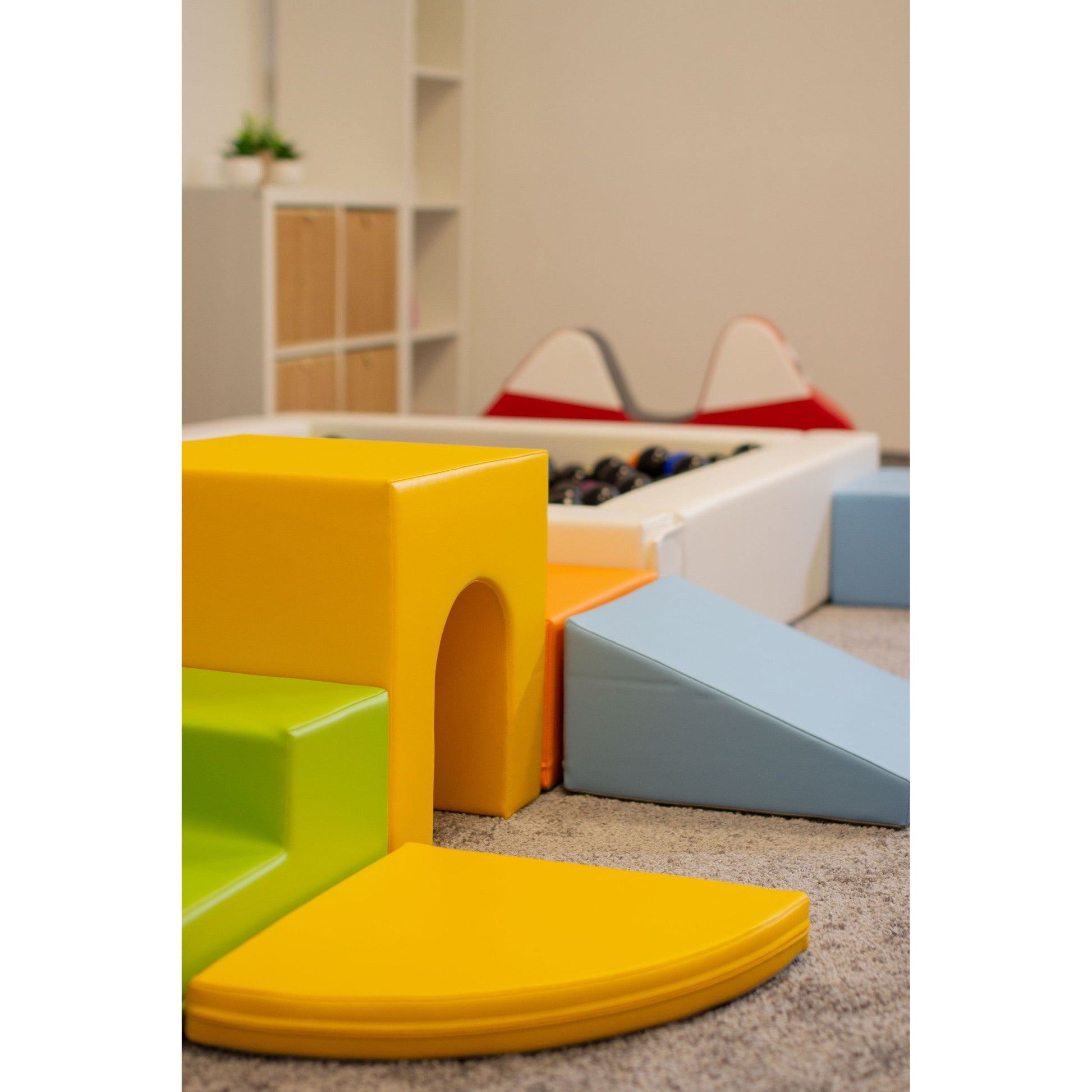 Soft Play 10 Foam Block Set - Light Multicolor Creativity