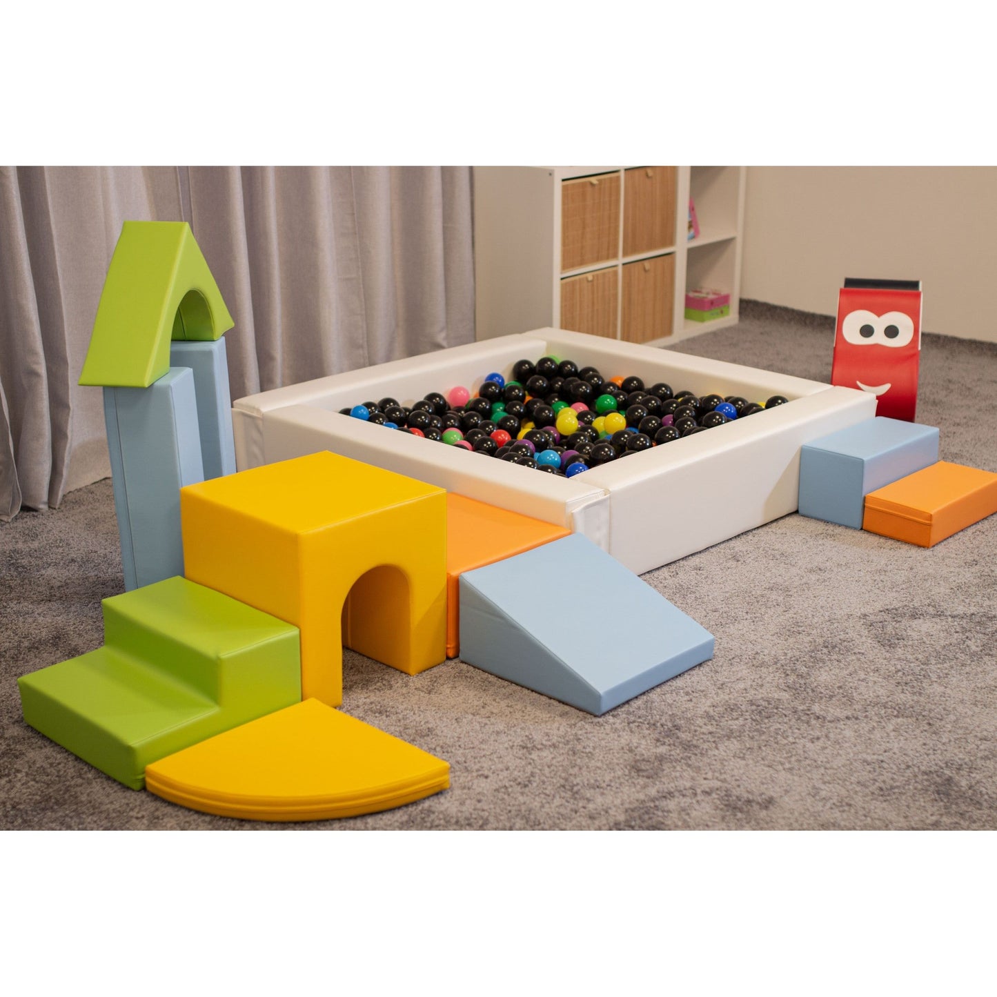 Soft Play 10 Foam Block Set - Light Multicolor Creativity