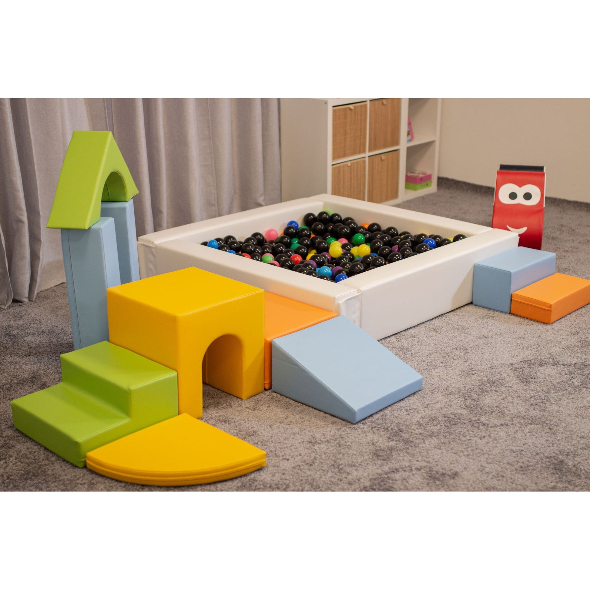 Soft Play 10 Foam Block Set - Light Multicolor Creativity