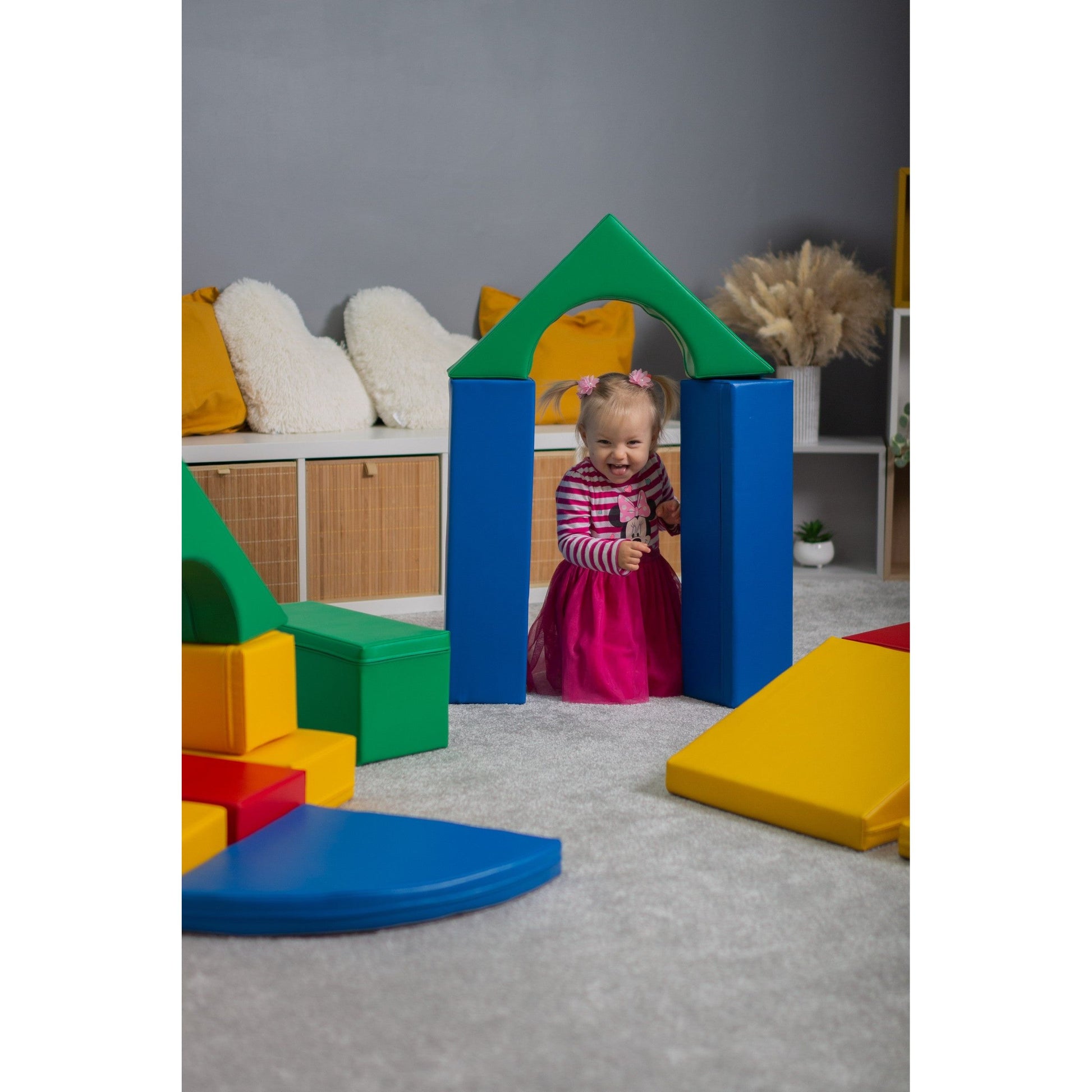 Soft Play 10 Foam Block Set - Multicolor Creativity