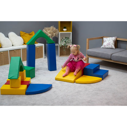 Soft Play 10 Foam Block Set - Multicolor Creativity