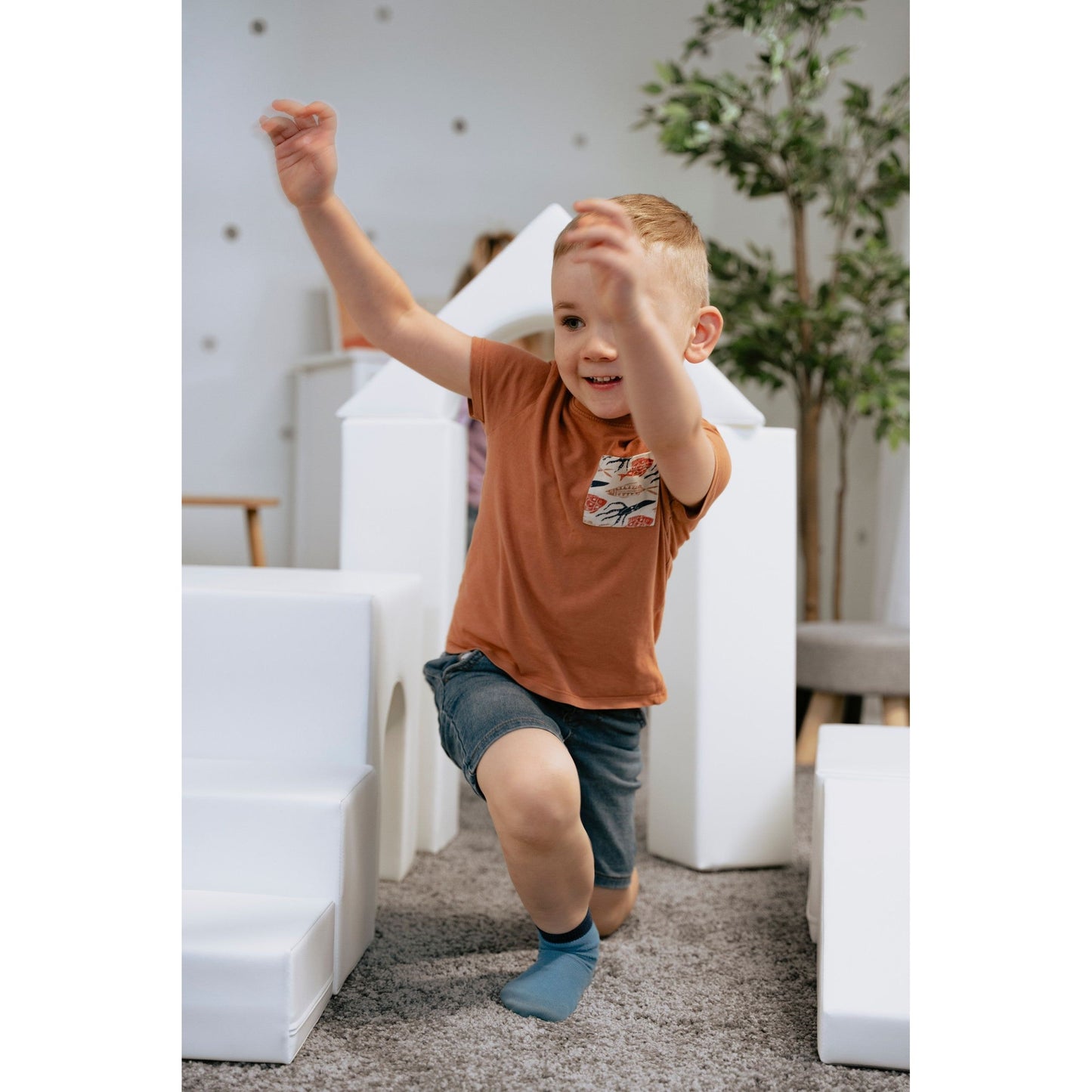 Soft Play 10 Foam Block Set - White Creativity
