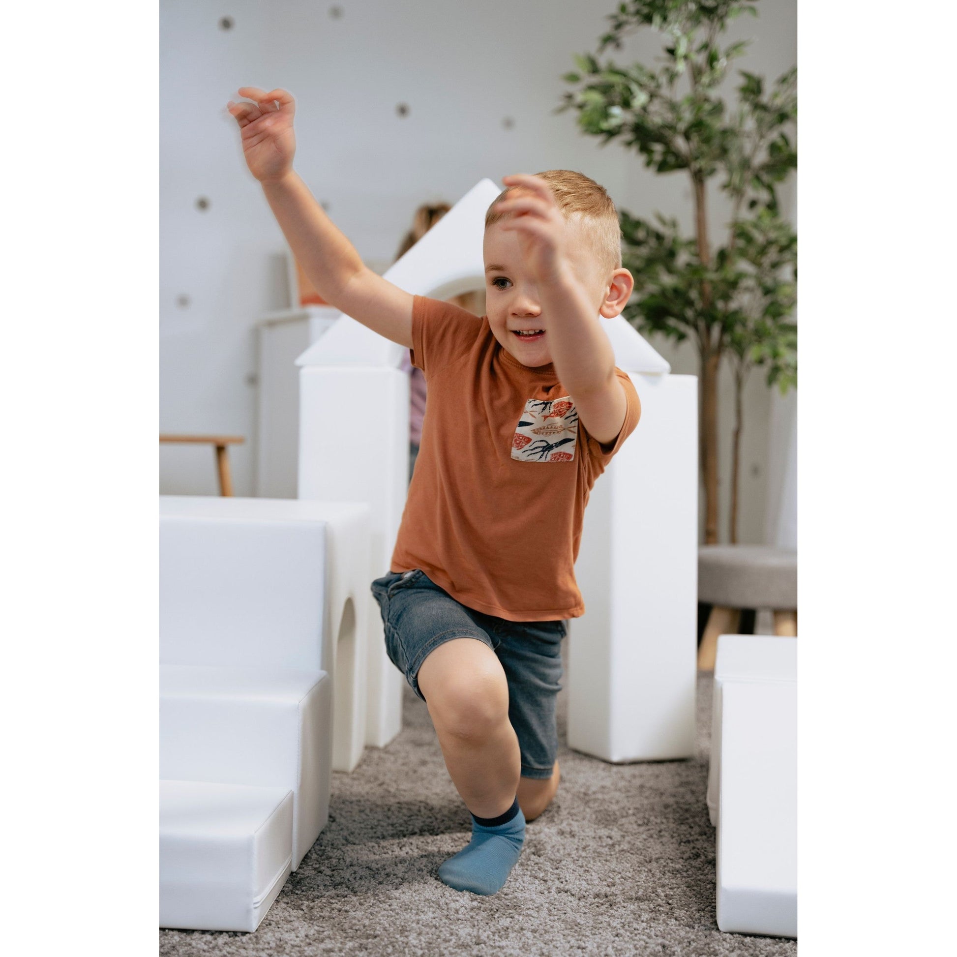 Soft Play 10 Foam Block Set - White Creativity