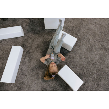 Soft Play 10 Foam Block Set - White Creativity