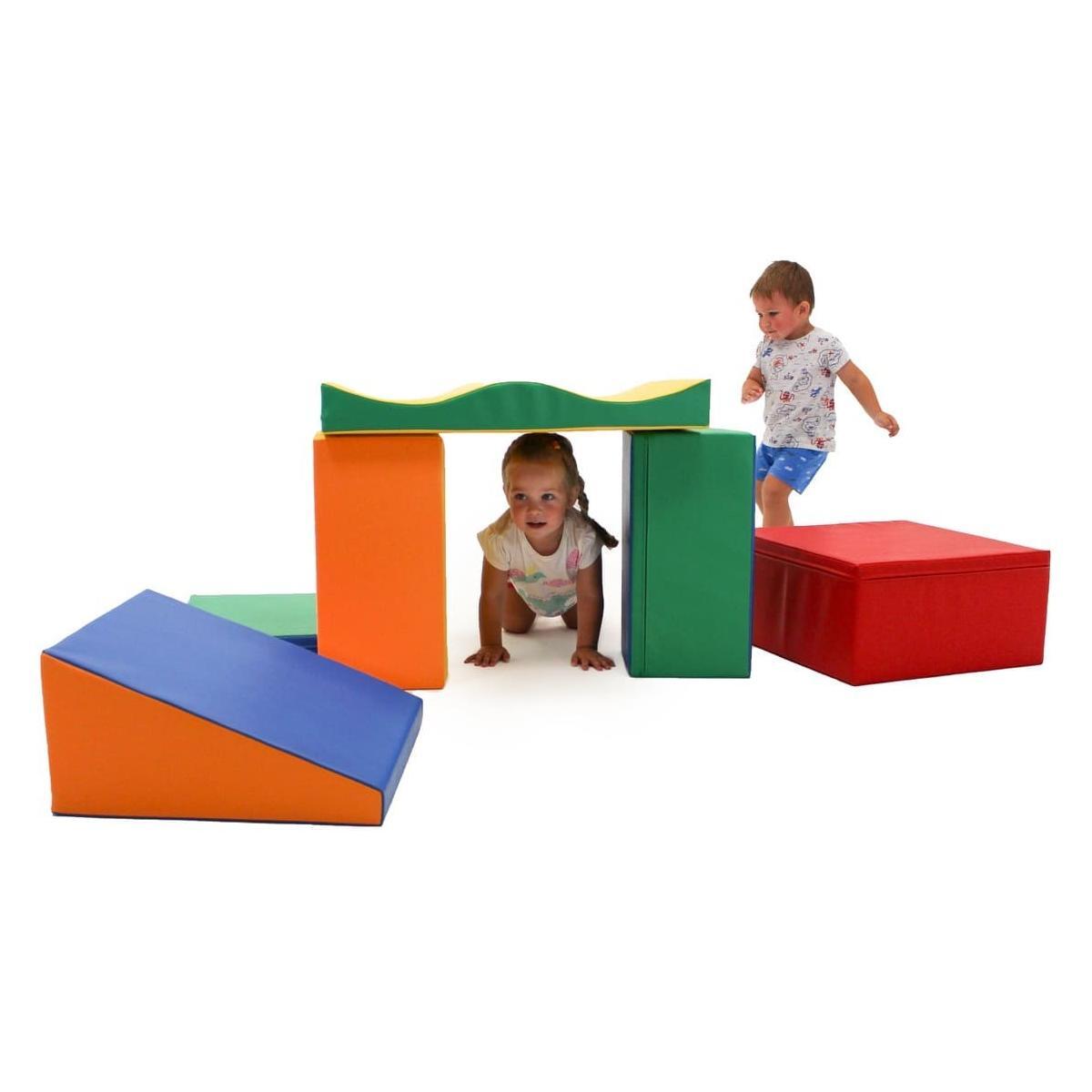 Soft Play 7 Foam Block Set - Multicolor Discoverer