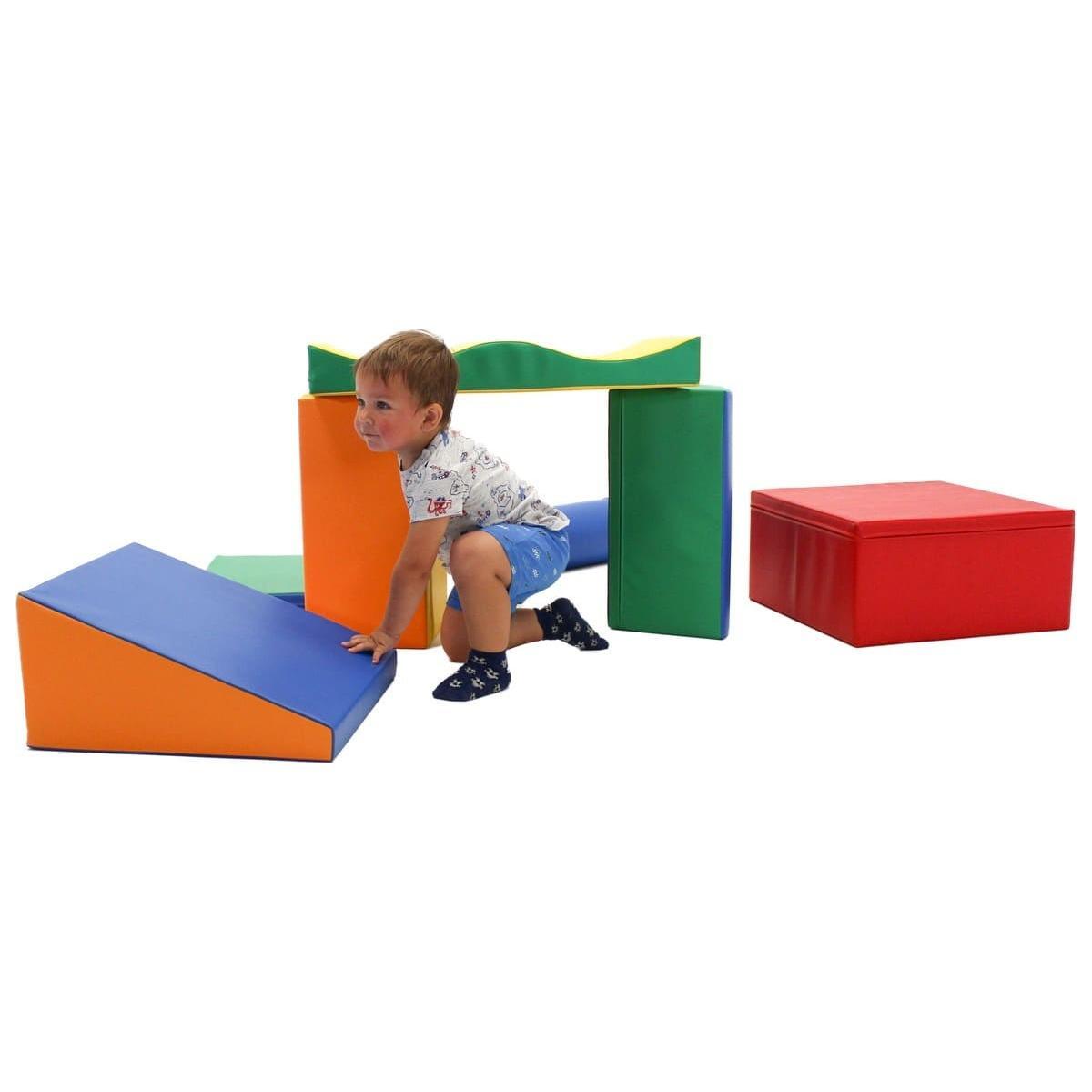 Soft Play 7 Foam Block Set - Multicolor Discoverer