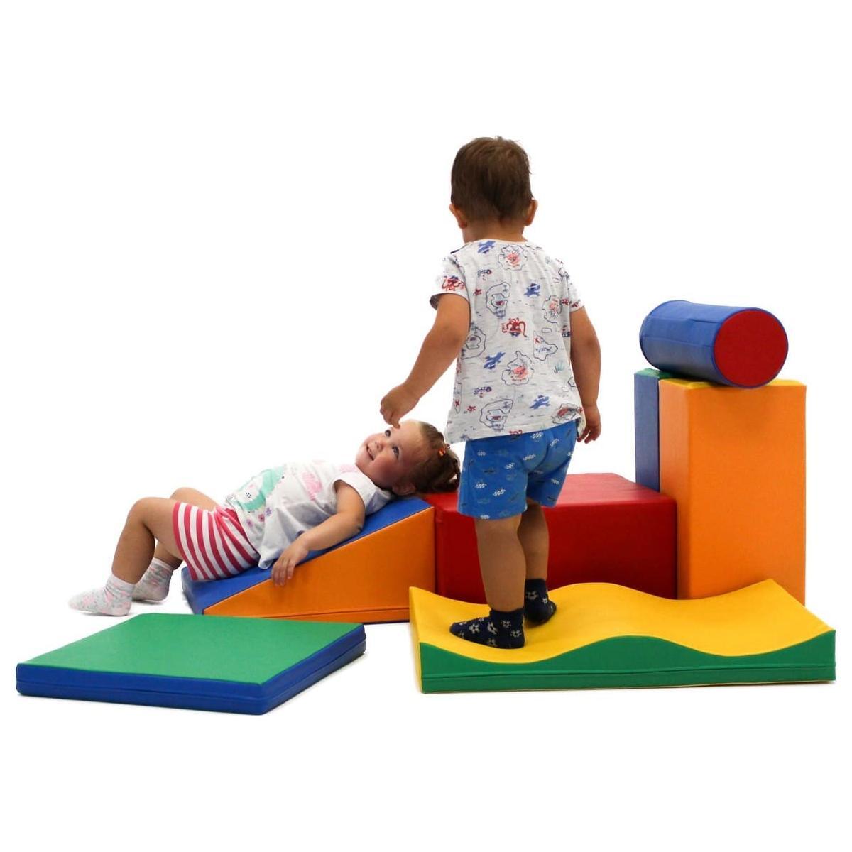 Soft Play 7 Foam Block Set - Multicolor Discoverer