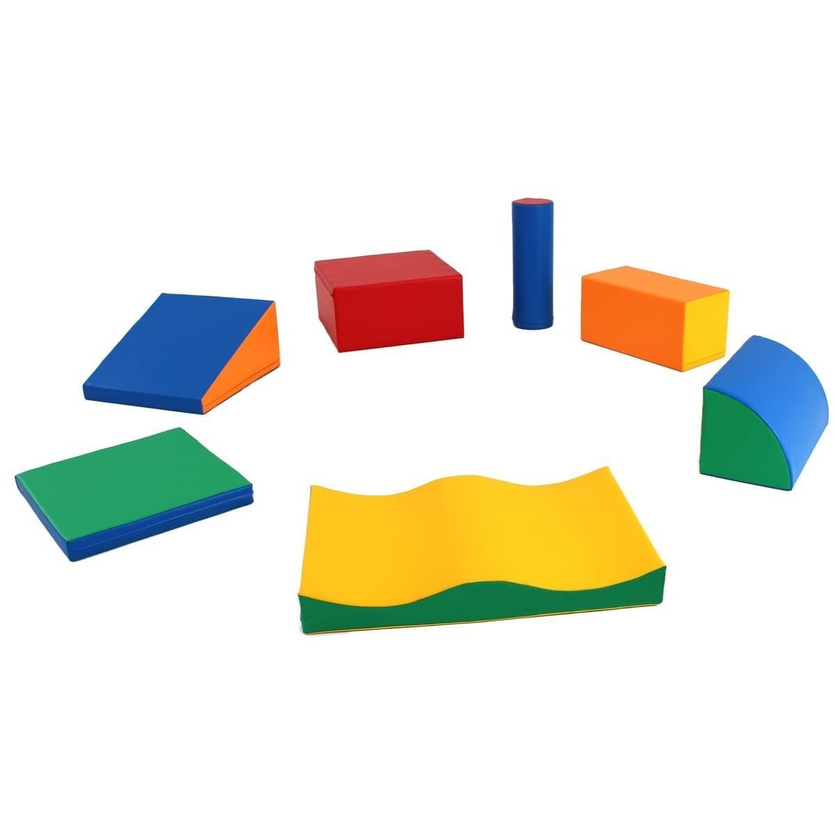 Soft Play 7 Foam Block Set - Multicolor Discoverer