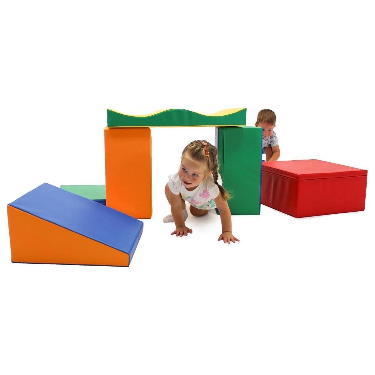 Soft Play 7 Foam Block Set - Multicolor Discoverer