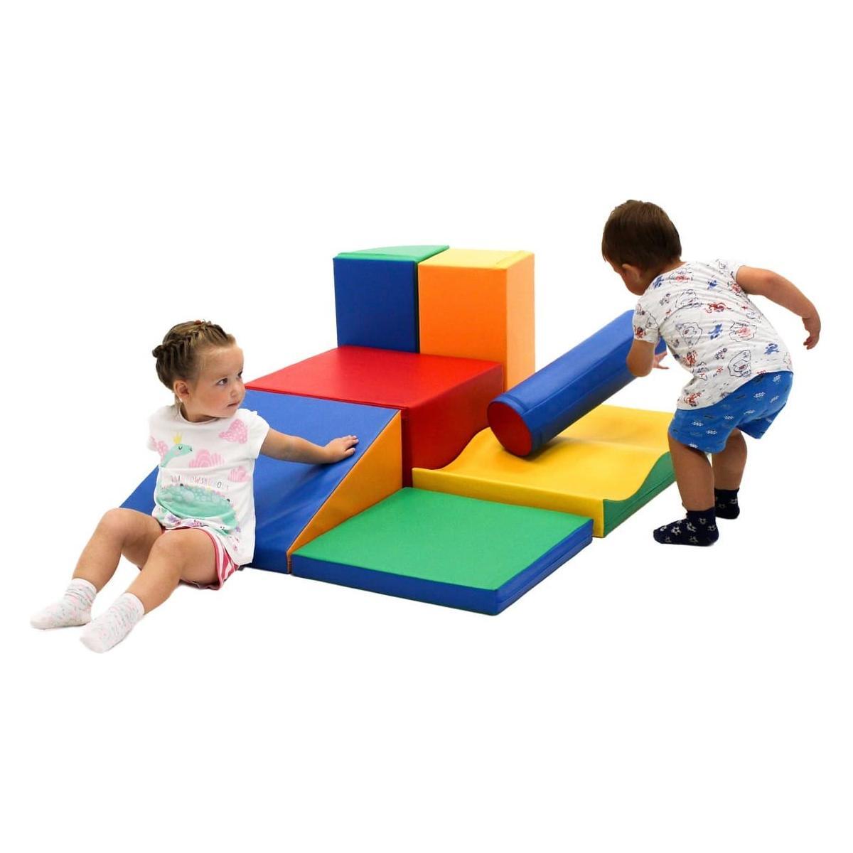 Soft Play 7 Foam Block Set - Multicolor Discoverer