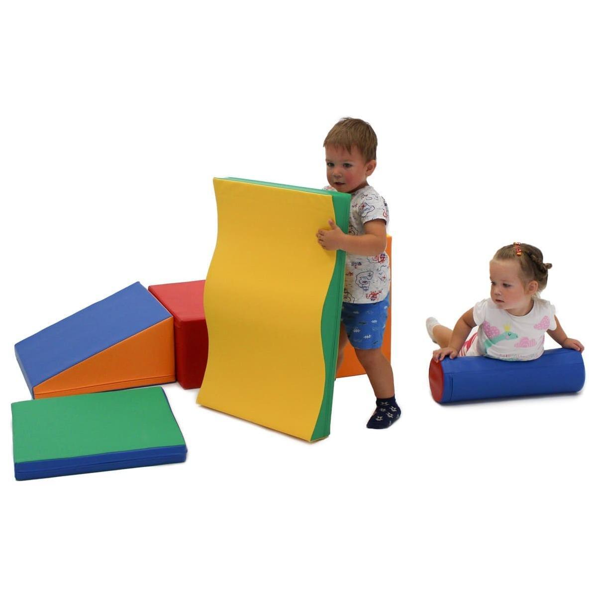 Soft Play 7 Foam Block Set - Multicolor Discoverer
