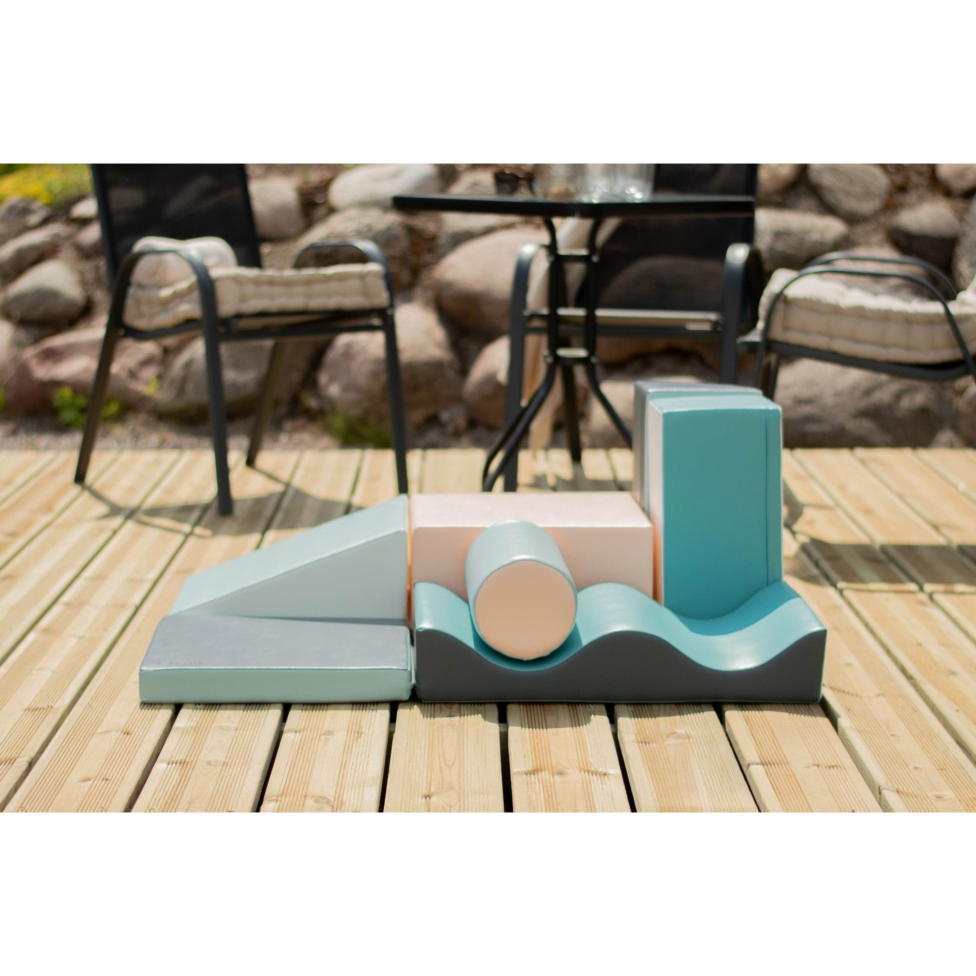 Soft Play 7 Foam Block Set - Light Pastel Discoverer