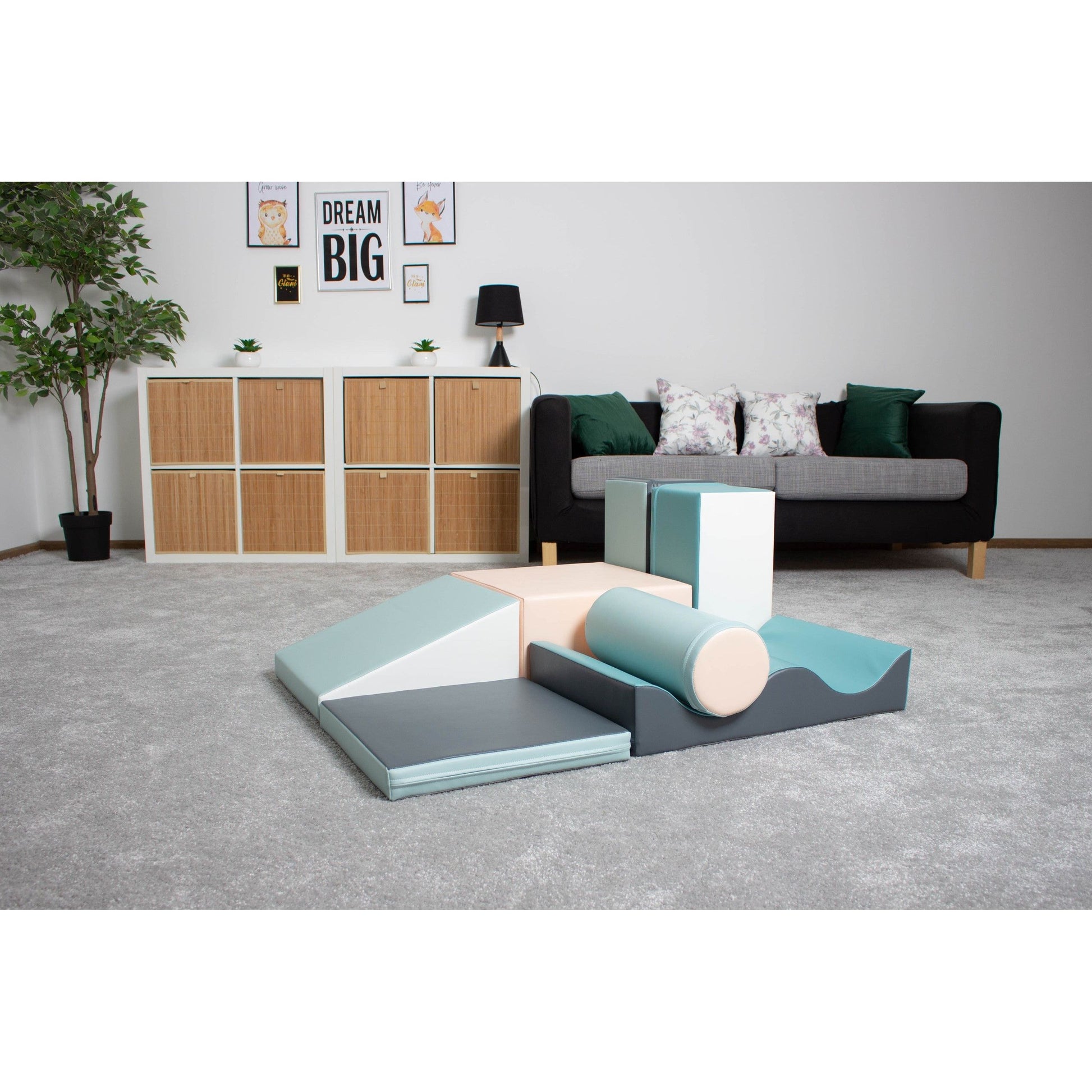 Soft Play 7 Foam Block Set - Light Pastel Discoverer