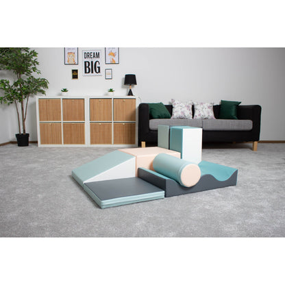 Soft Play 7 Foam Block Set - Light Pastel Discoverer