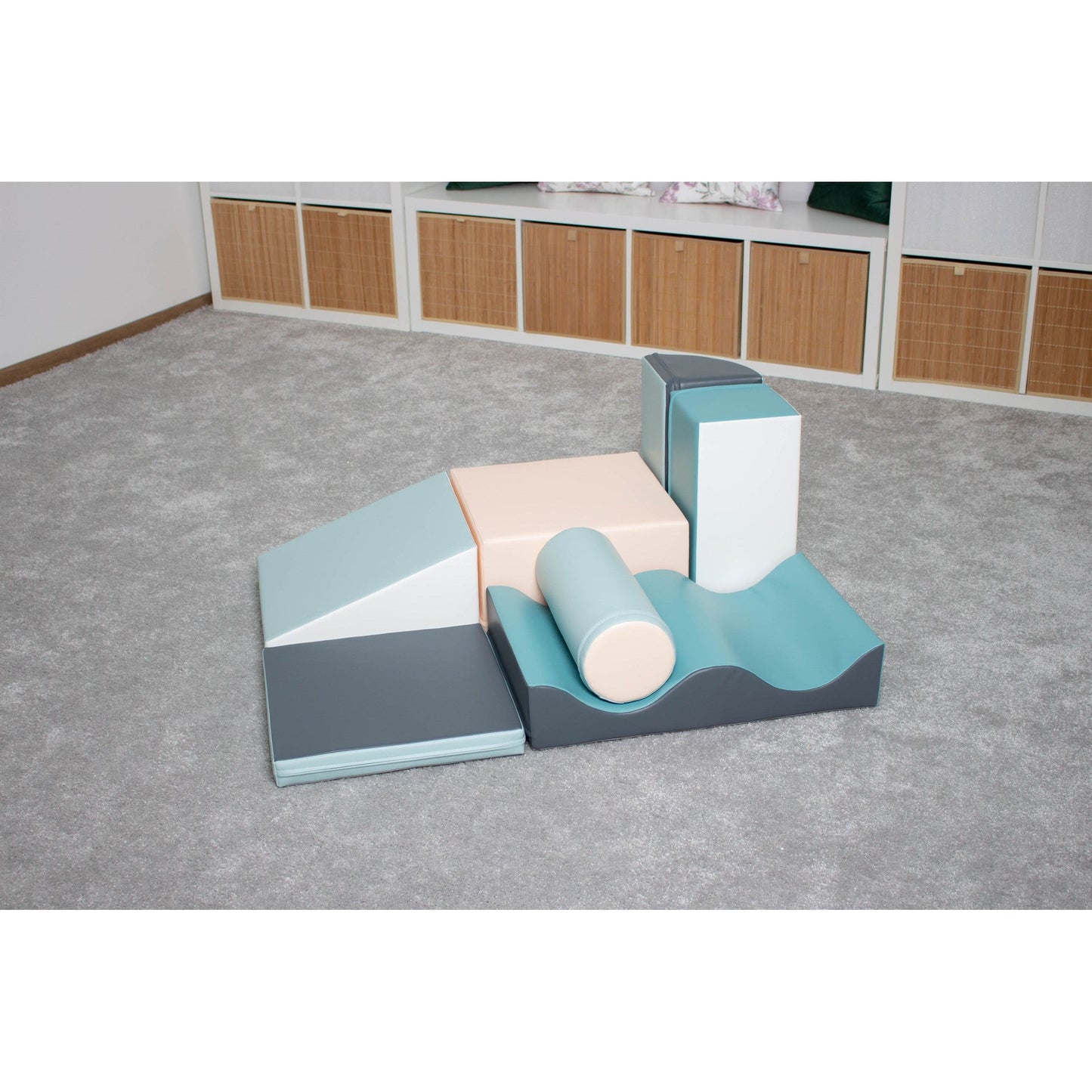 Soft Play 7 Foam Block Set - Light Pastel Discoverer