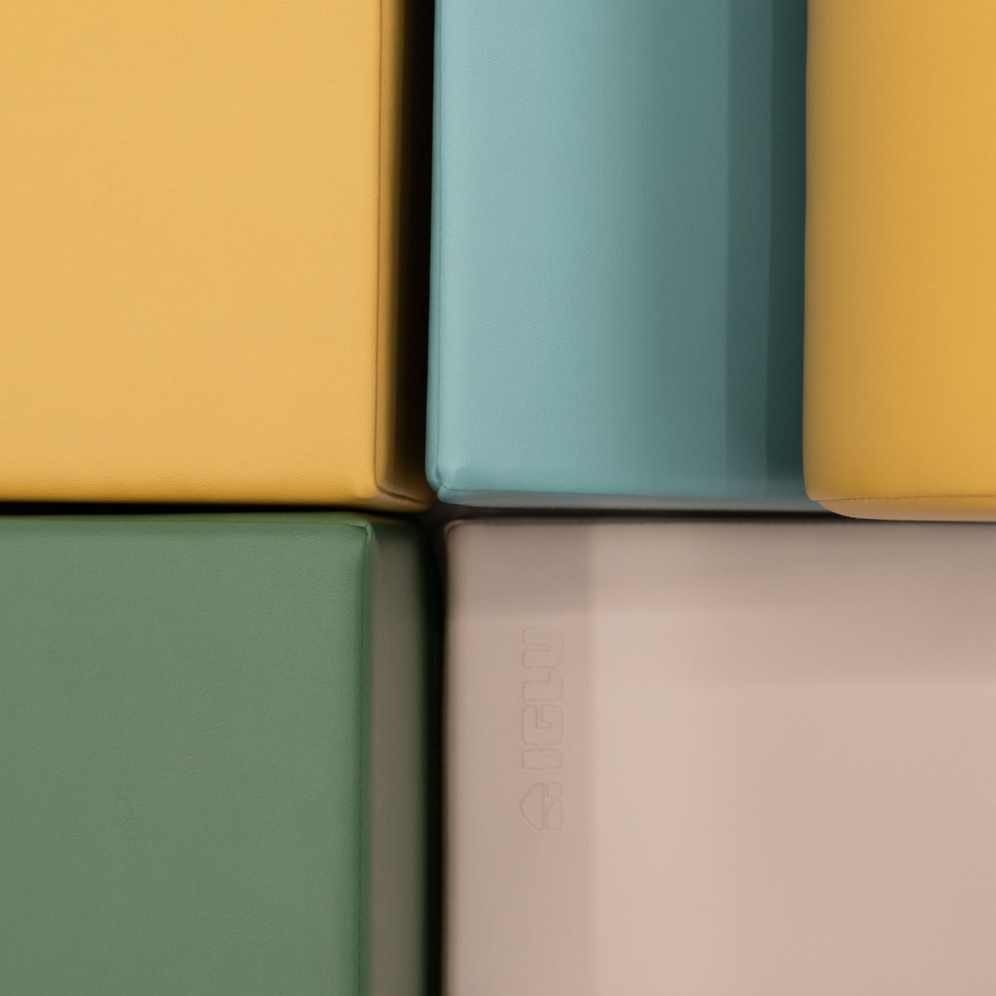 Soft Play 6 Foam Block Set - Pastel Turquoise Explorer