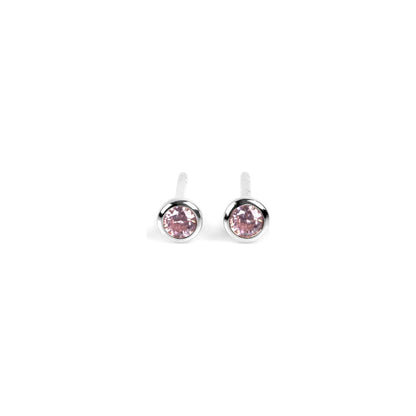Illumi Stud Earrings - Rose Gold and Silver