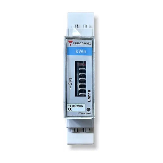 kWh-mittari, 1-vaihe, analoginen EM110 116x17,5x62mm, DIN aukkoon EM110 | 1000292 | 5908311364765 | Kotikauppa | 