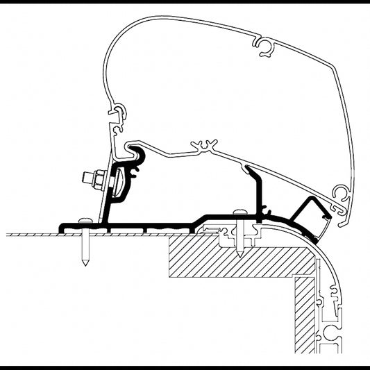 Thule kiinnityssarja Caravan roof LED 4,25 m - Kotikauppa