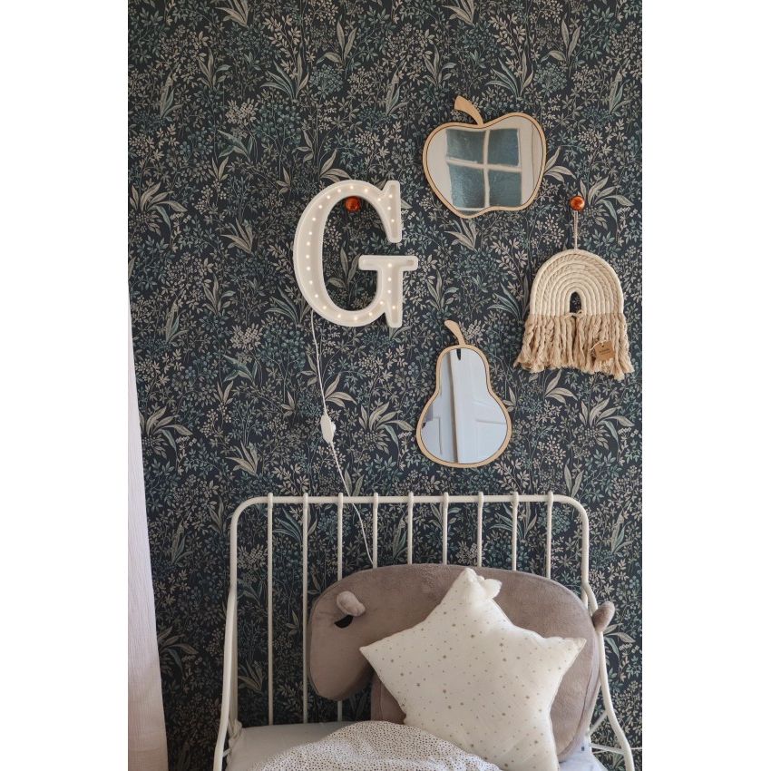 Kids Room Apple Mirror – Child-Friendly Acrylic & Wood