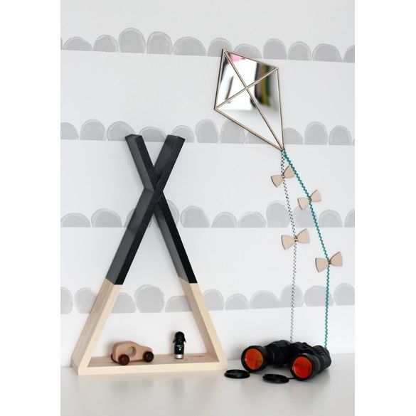Kids Room Kite Mirror – Child-Friendly Acrylic & Wood