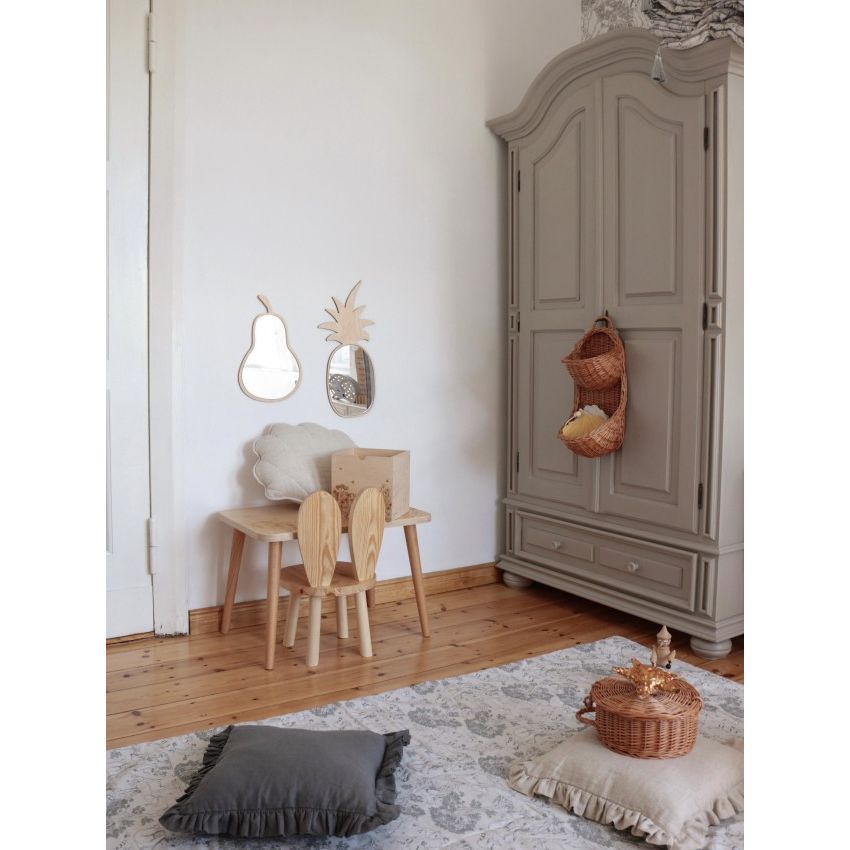 Kids Room Pineapple Mirror – Child-Friendly Acrylic & Wood