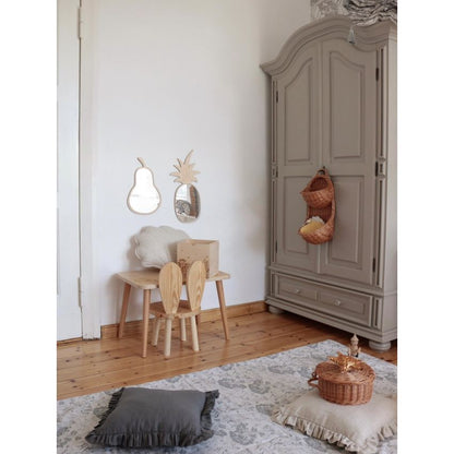 Kids Room Pineapple Mirror – Child-Friendly Acrylic & Wood