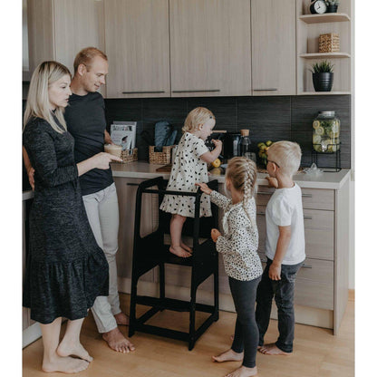 Montessori Helper Tower Step Stool / Kitchen Tower with BLACKBOARD