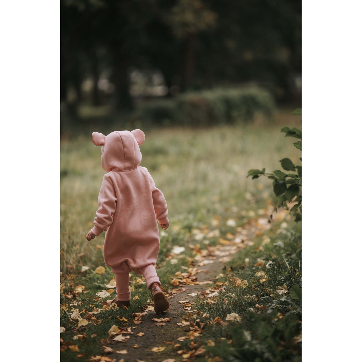 Eared Jumpsuit for Babies and Kids - Peach