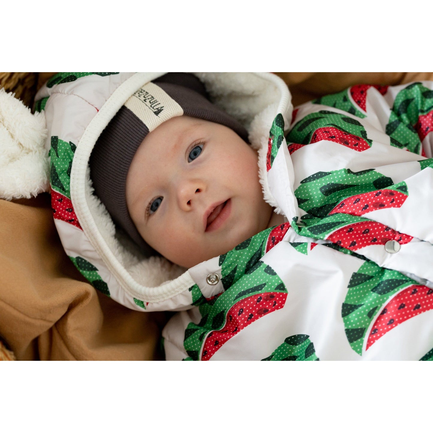 Winter Jumpsuit with Teddy Lining for Babies and Kids - Watermelons