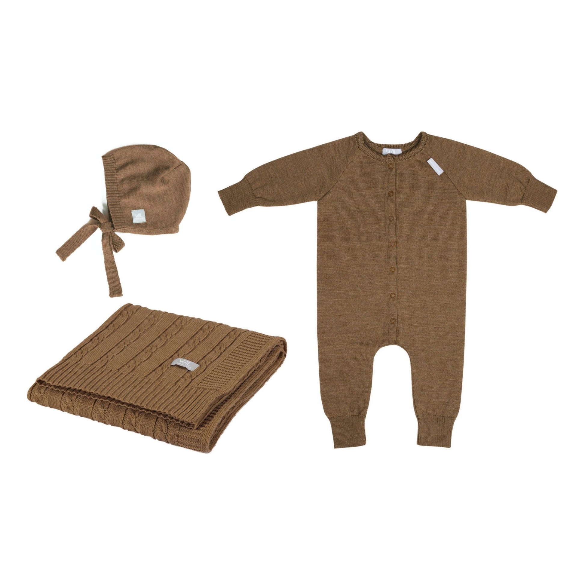 JOY Gift Set For Baby - Blanket, Romper and Bonnet