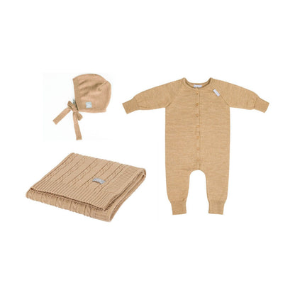 JOY Gift Set For Baby - Blanket, Romper and Bonnet