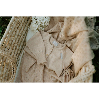 LOVE Gift Set For Baby - Blanket, Romper and Bonnet