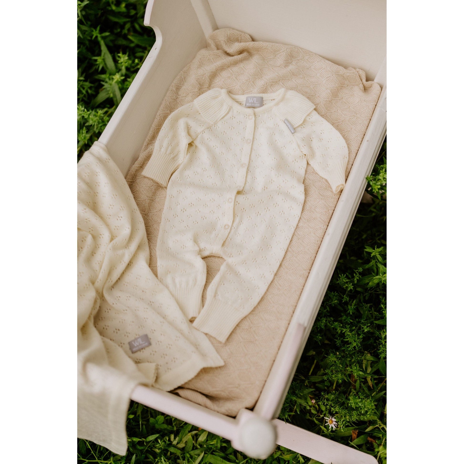 LOVE Gift Set For Baby - Blanket, Romper and Bonnet