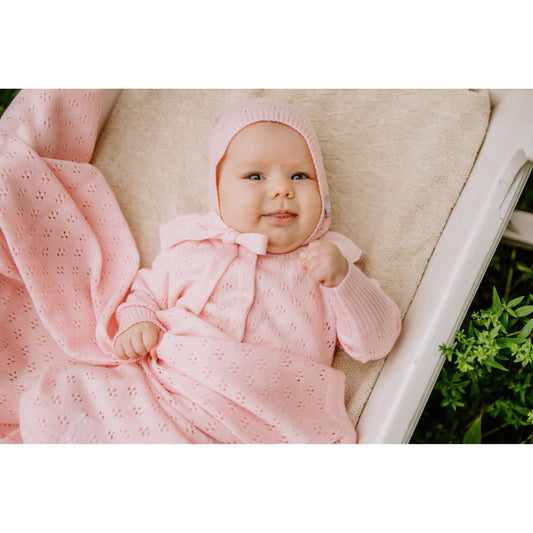 LOVE Gift Set For Baby - Blanket, Romper and Bonnet