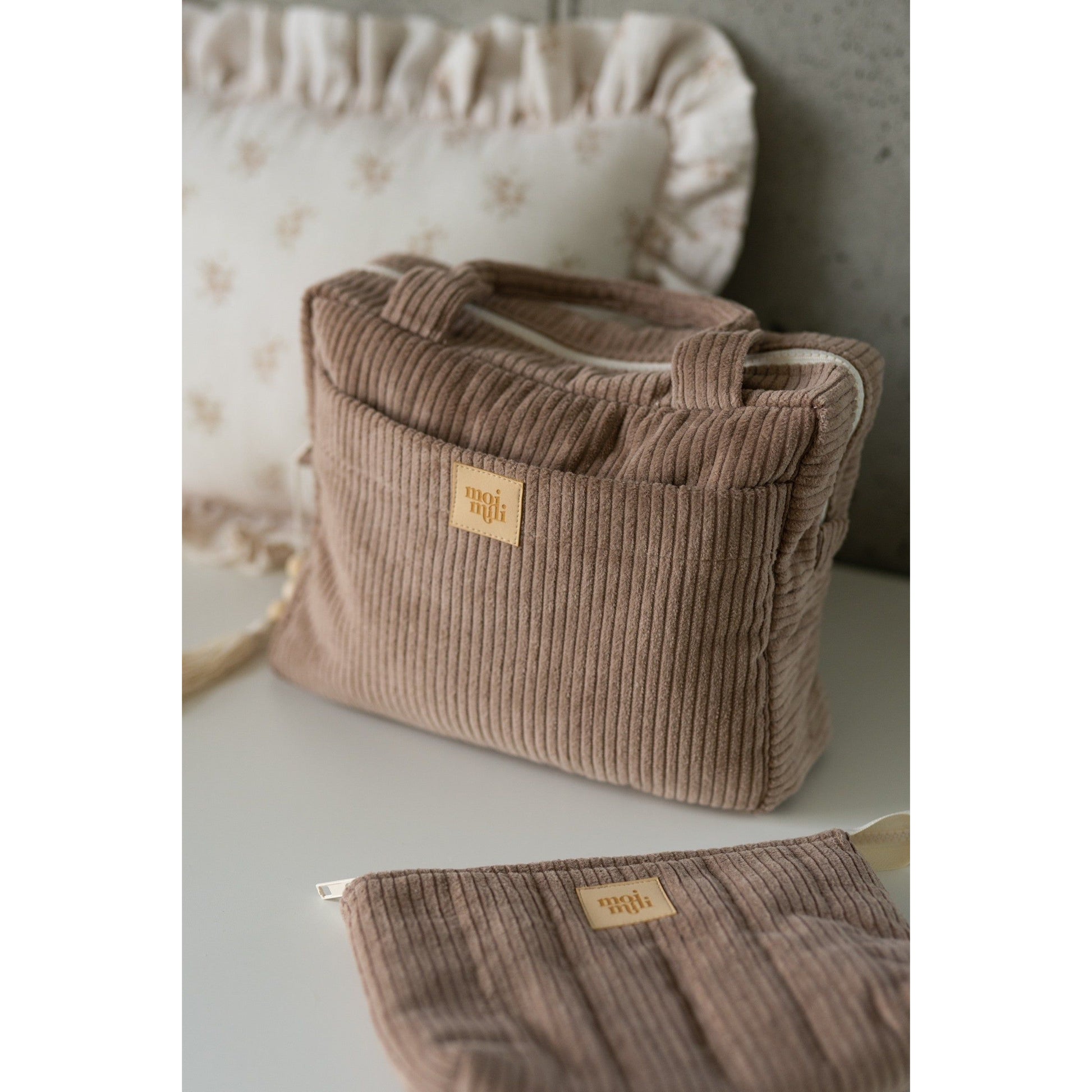 Large Make-Up Bag - Latte