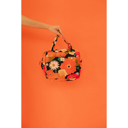 Large Make-Up Bag - Picnic With Flowers