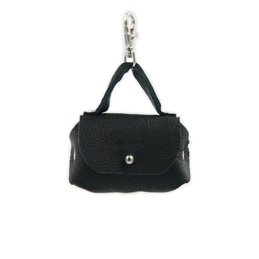 Leather Dog Waste Bag Dispenser Bellissima – Black