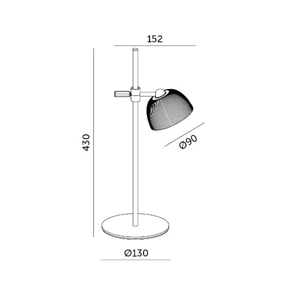 LIZBONA monikäyttöinen, USB-C-ladattava, CCT-säädettävä LED-pöytävalaisin mattamusta