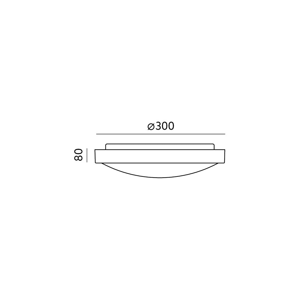 LED-valaisin ZOE VALKOINEN 12W 4000K Ø300mm 856lm IP44